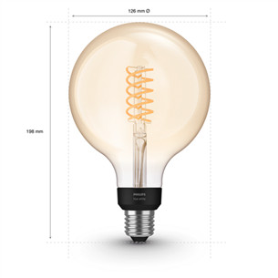 Lemputė Philips, E27 7W, Bluetooth, Balta