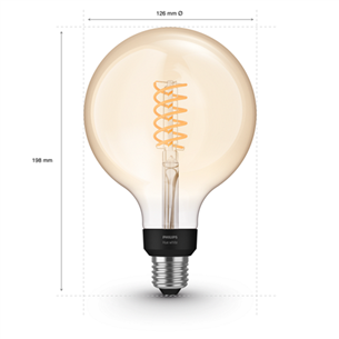 Lemputė Philips, E27 7W, Bluetooth, Balta