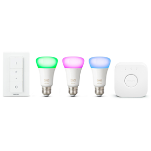 Rinkinys Philips Hue White and Color Ambience E27 x 3