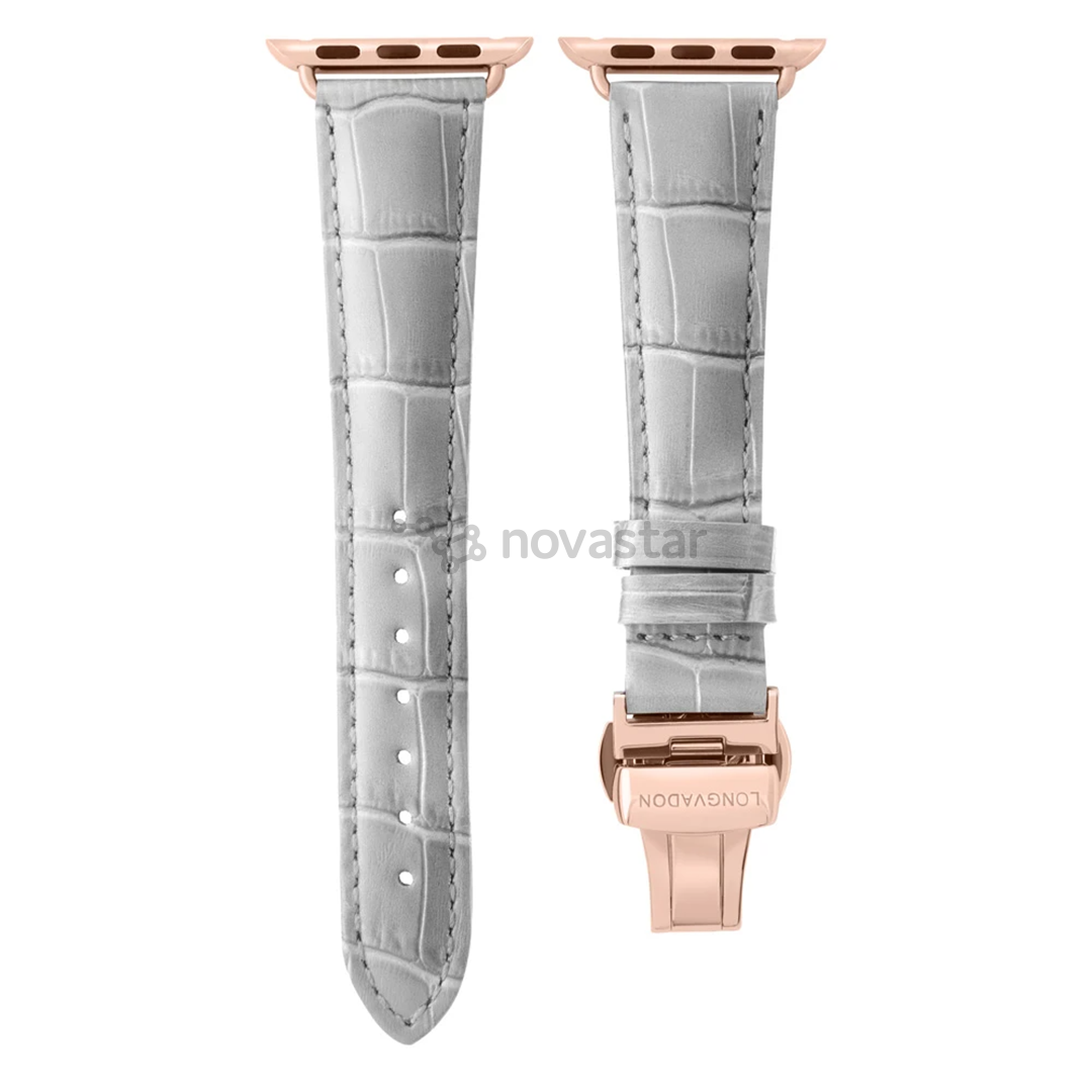 Dirželis Longvadon Apple Watch 38/40, misty/gold