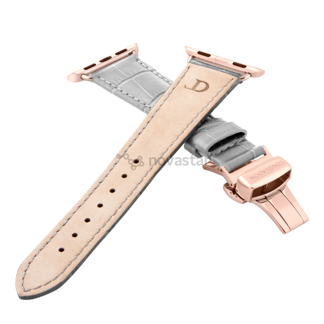 Dirželis Longvadon Apple Watch 38/40, misty/gold
