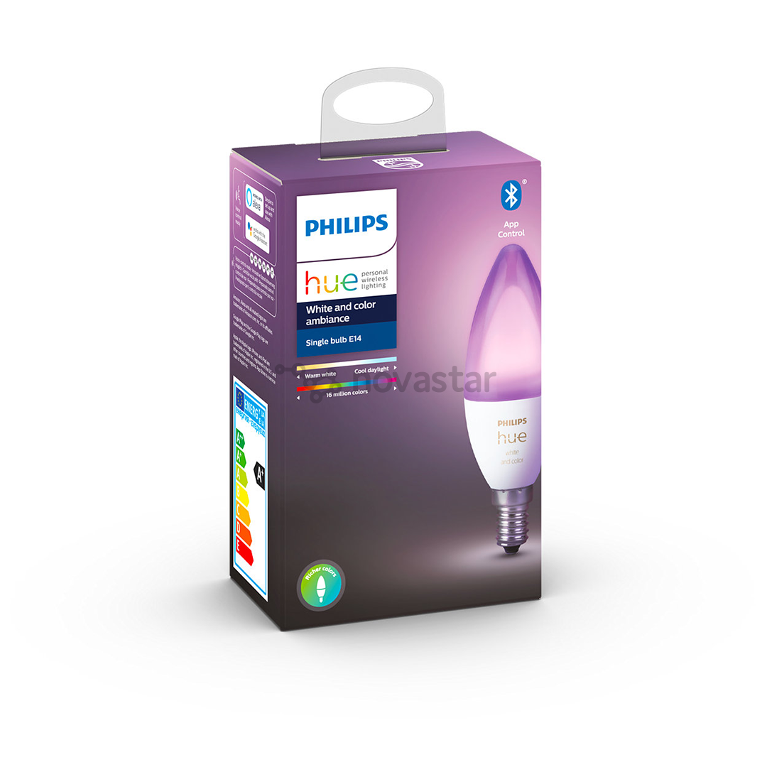 Išmanioji lemputė Hue Philips Color/White Ambiance lamp E14 6,5W