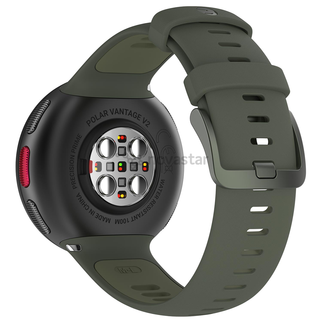Išmanusis laikrodis Polar Vantage V2, Dark green + Širdies ritmo diržas Polar H10
