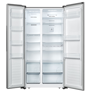 Hisense, No Frost, 519 л, высота 179 см, серебристый - SBS-холодильник