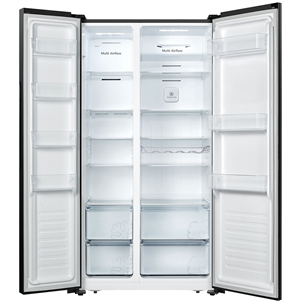 Hisense, NoFrost, 519 L, height 179 cm, black - SBS Refrigerator