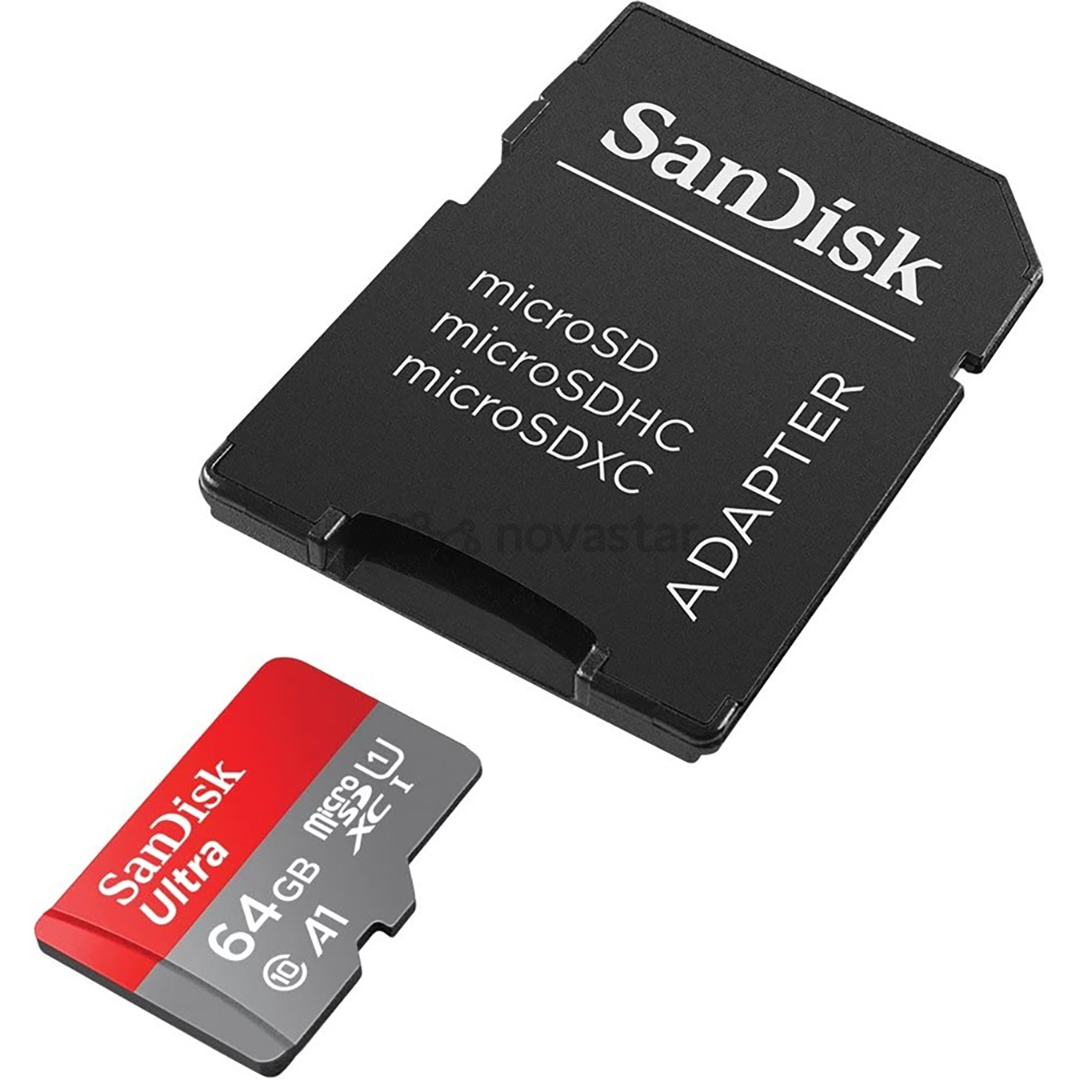 Atminties kortelė Sandisk MicroSDXC 64GB + SD adapteris