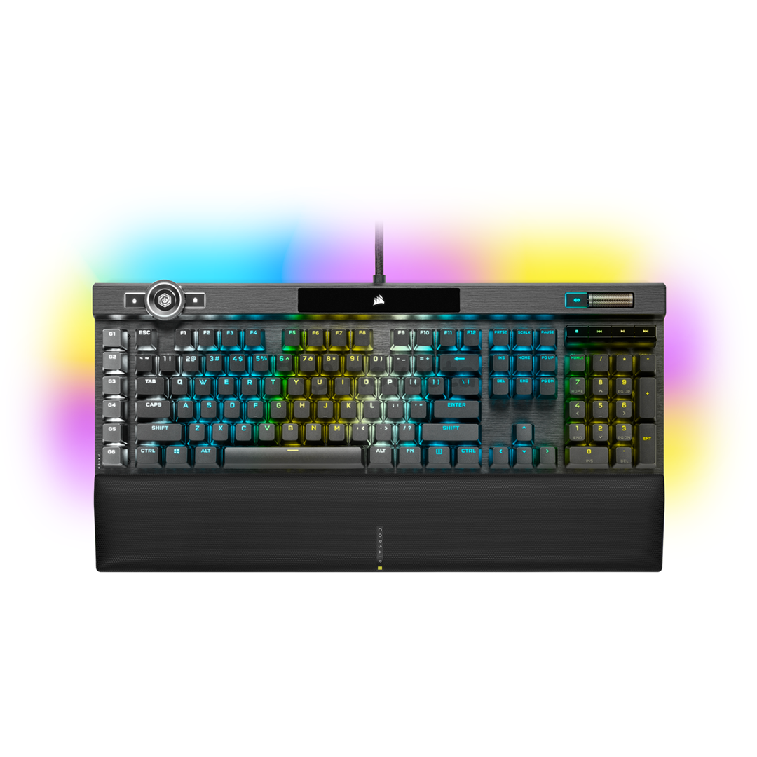 Klaviatūra Corsair K100 RGB Cherry MX Speed Black, SWE