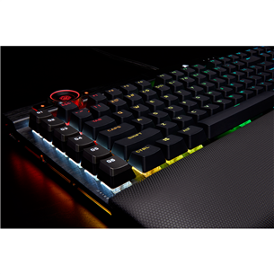Klaviatūra Corsair K100 RGB Cherry MX Speed Black, SWE