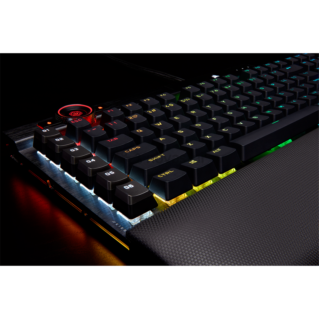 Klaviatūra Corsair K100 RGB Cherry MX Speed Black, SWE