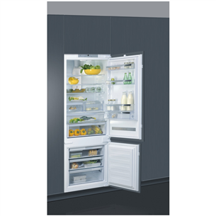 Whirlpool, 395 L, height 194 cm - Built-in Refrigerator