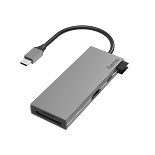 Šakotuvas Hama USB-C - 2xUSB-A/USB-C/HDMI/SD/Micro SD