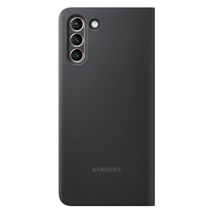 Dėklas Samsung Galaxy S21+ Clear View, Juodas