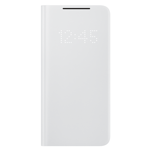 Dėklas Samsung Galaxy S21 Smart LED, Pilkas