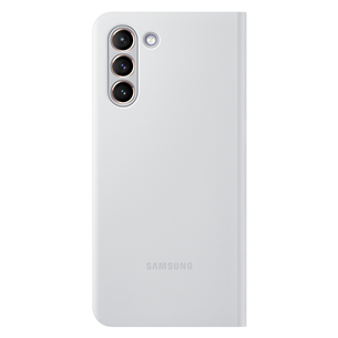 Dėklas Samsung Galaxy S21 Smart LED, Pilkas