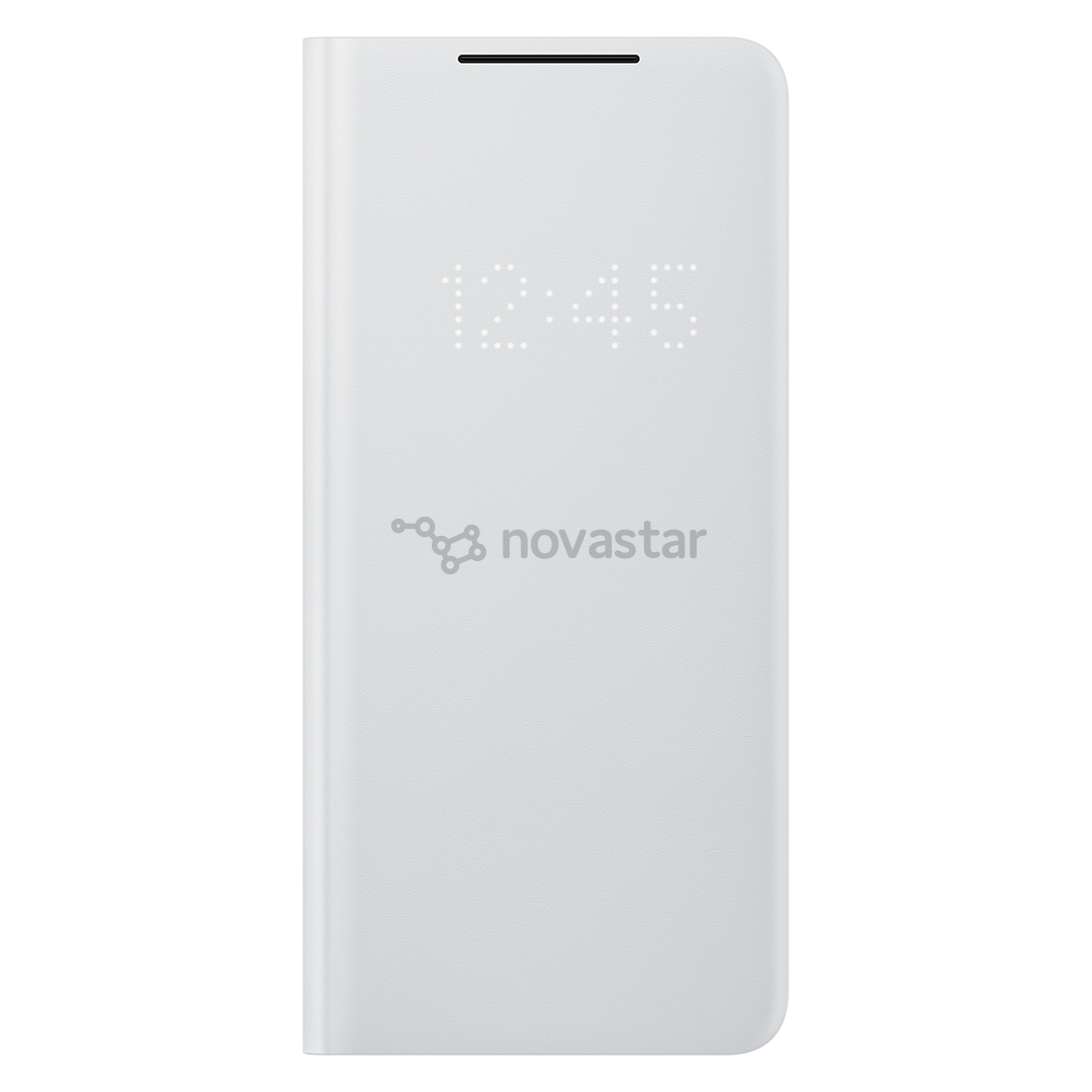 Dėklas Samsung Galaxy S21 Ultra Smart LED Clear View, Pilkas