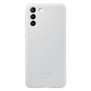 Dėklas Samsung Galaxy S21+, Silikoninis, Pilkas
