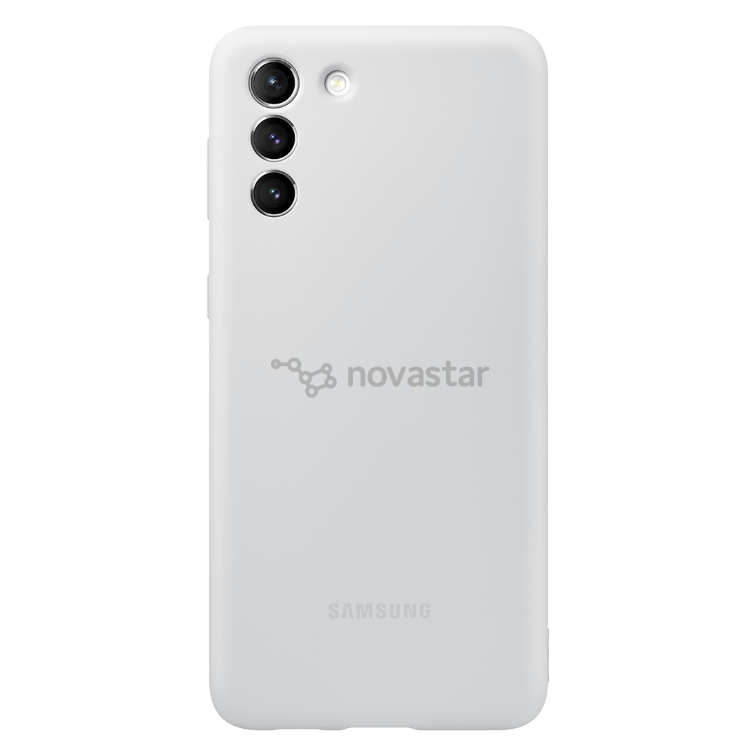 Dėklas Samsung Galaxy S21+, Silikoninis, Pilkas