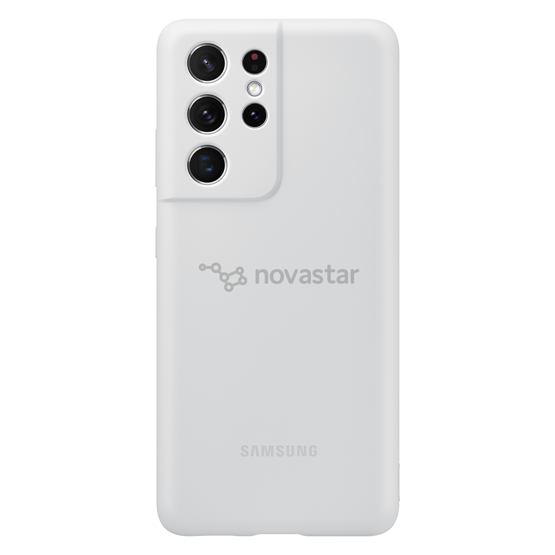 Dėkliukas Samsung Galaxy S21 Ultra, Silikoninis, Pilkas