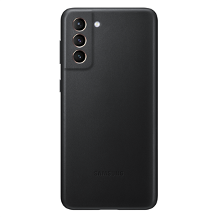 Dėkliukas Samsung Galaxy S21+, Odinis, Juodas