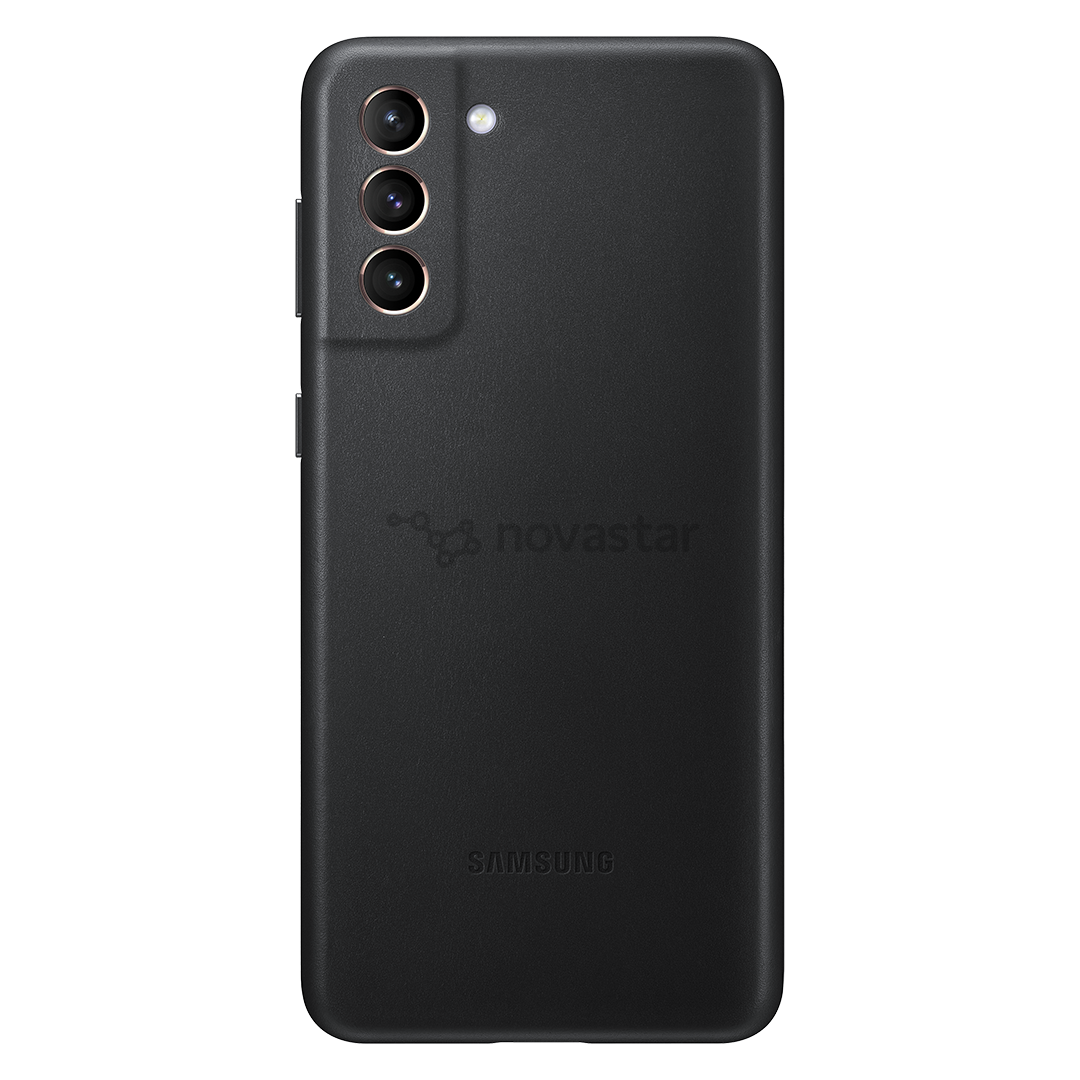 Dėkliukas Samsung Galaxy S21+, Odinis, Juodas