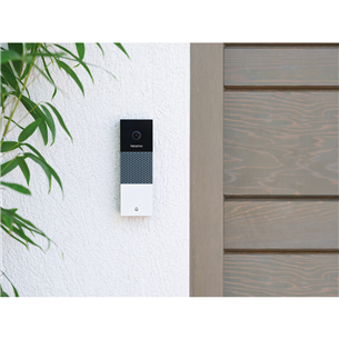 Netatmo Smart Video Doorbell, 2 МП, WiFi, обнаружение людей, ночной режим, черный/серый/белый - Умный дверной звонок с камерой