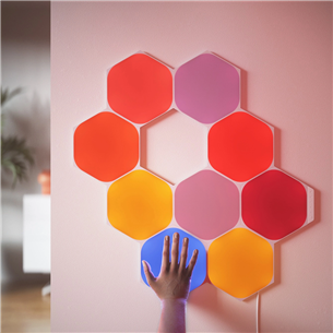 Nanoleaf Shapes Hexagon, 3 vnt., baltas - Išmaniųjų šviesų papildymo rinkinys