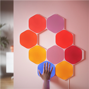 Išmaniųjų lempučių rinkinys Nanoleaf Shapes Hexagons, 15 plokščių