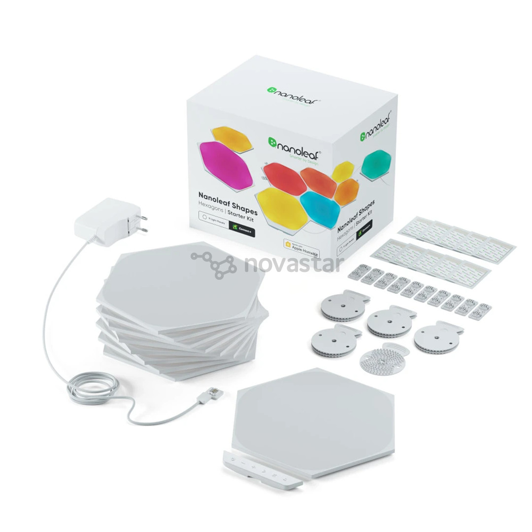 Nanoleaf Shapes Hexagons, 9 panels, white - Smart Lights Starter Kit