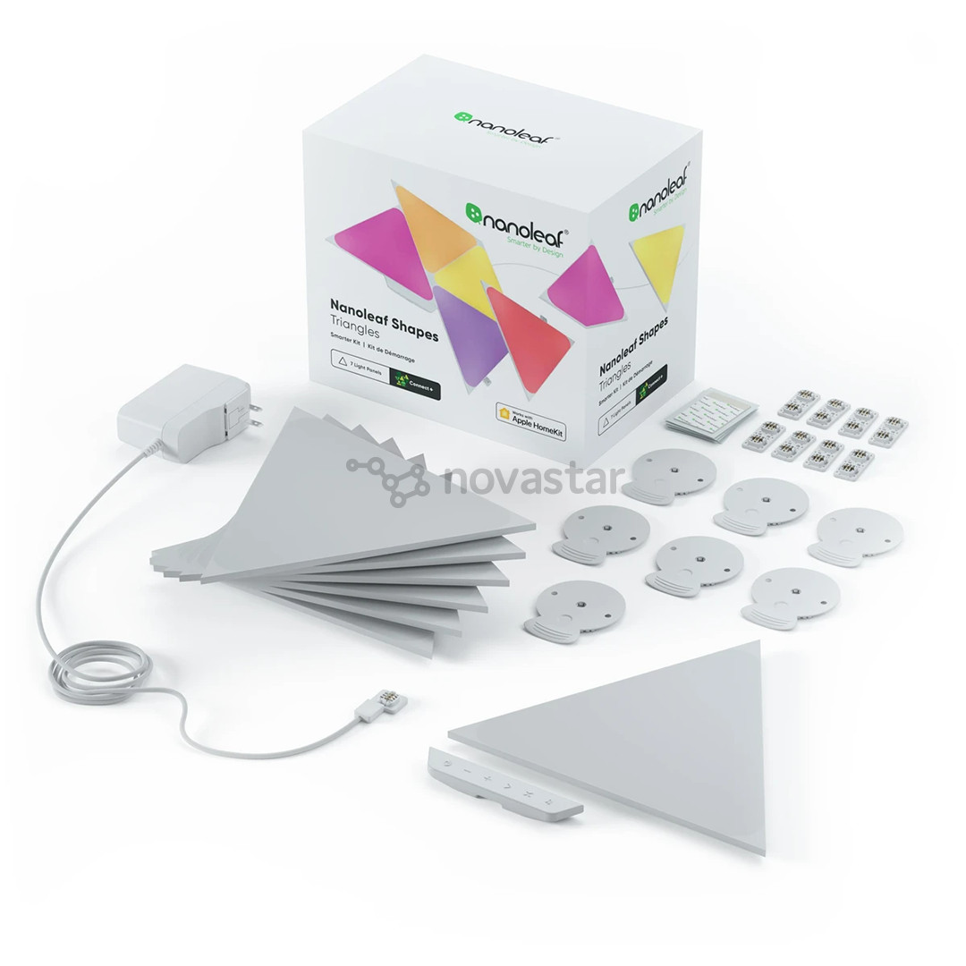 Nanoleaf Shapes Triangles, 4 панели, белый - Стартовый комплект умных светильников