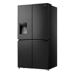 Hisense, water dispenser, 585 L, height 179 cm, black - SBS Refrigerator