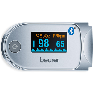 Beurer Bluetooth, white/silver- Pulse oximeter