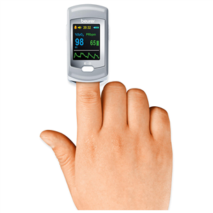 Beurer, white/grey - Pulse oximeter