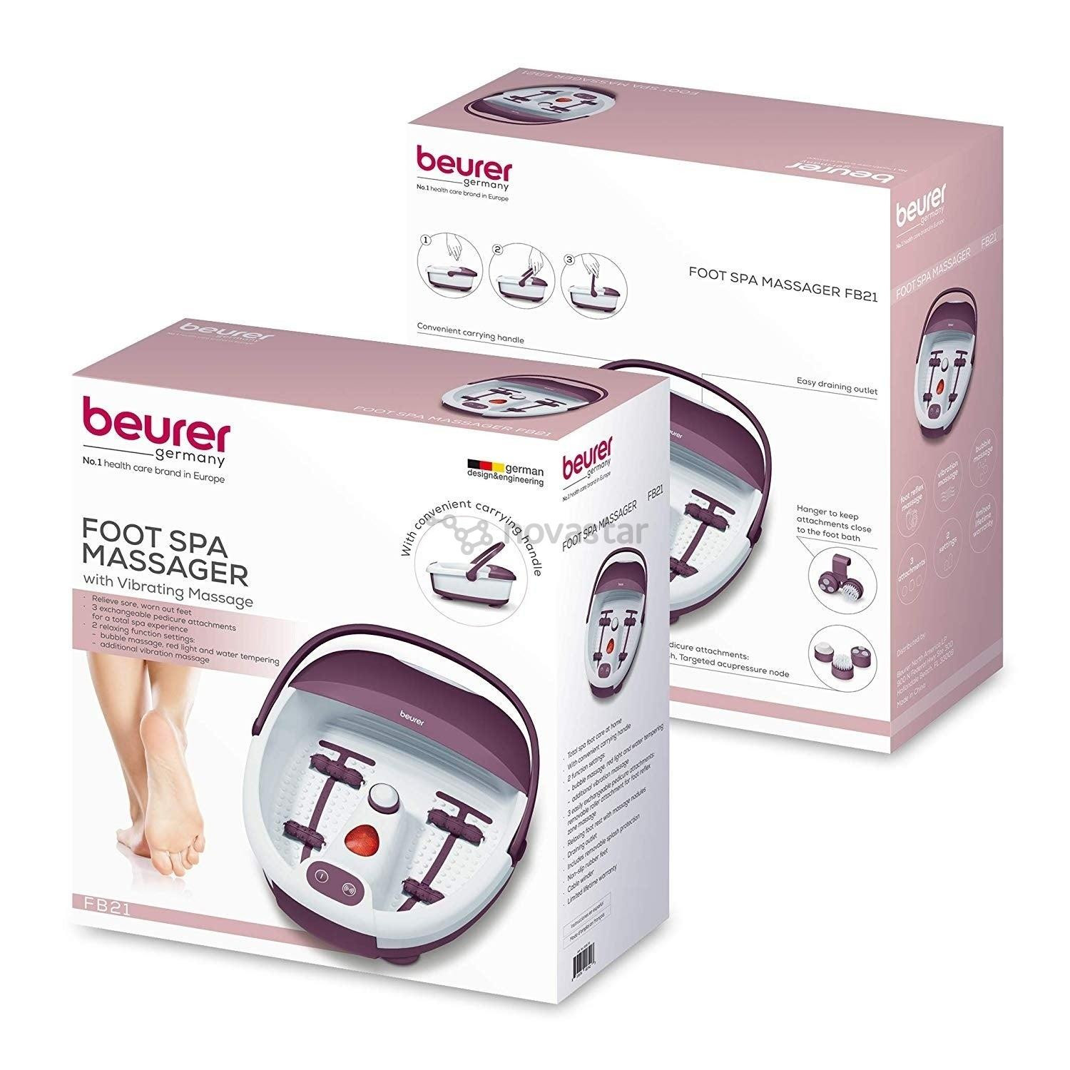 Beurer FB21, violetinė - Masažinė pėdų vonelė