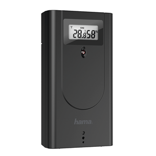 Hama Black Line, черный/серебристый - Термогигрометр