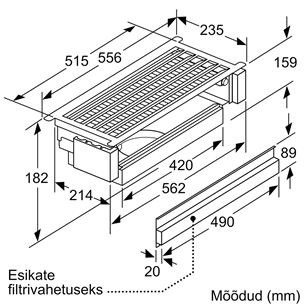 Recirkuliacijos rinkinys Bosch DWZ1IX1C6