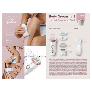 Braun Silk-épil 9 SensoSmart, baltas - Epiliatorius SES9880