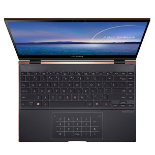 Nešiojamas kompiuteris ASUS ZenBook Flip S UX371EA/Intel i7 1165G7/Intel Iris Xe Graphics/SSD 1TB/RAM 16GB/ENG/W10H/Black