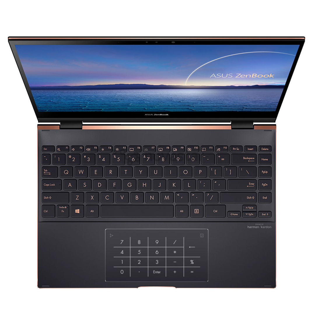 Nešiojamas kompiuteris ASUS ZenBook Flip S UX371EA/Intel i7 1165G7/Intel Iris Xe Graphics/SSD 1TB/RAM 16GB/ENG/W10H/Black