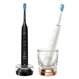 Philips Sonicare DiamondClean 9000, 2 vnt., juodas/baltas - Elektriniai dantų šepetėliai HX9914/57