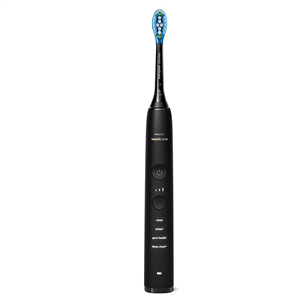 Elektrinis dantų šepetukas Philips Sonicare DiamondClean 9000, 2 vnt., juodas/baltas