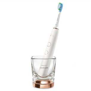 Elektrinis dantų šepetukas Philips Sonicare DiamondClean 9000, 2 vnt., juodas/baltas