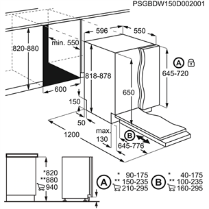 Įmontuojama indaplovė Electrolux EEQ47210L