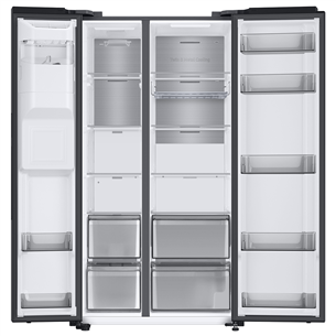 Samsung, диспенсер для воды и льда, 634 л, высота 178 см, черный - SBS-холодильник