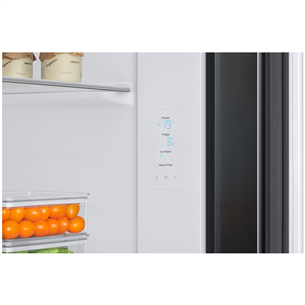 Samsung, water & ice dispenser, 634 L, height 178 cm, black - SBS Refrigerator