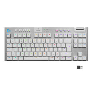 Klaviatūra Logitech G915 TKL Tactile SWE, belaidė, balta 920-009663