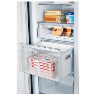 Hisense, NoFrost, 260 L, height 186 cm, inox - Freezer