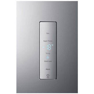 Hisense, NoFrost, 260 L, height 186 cm, inox - Freezer