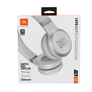 JBL Live 460, white - On-ear Wireless Headphones