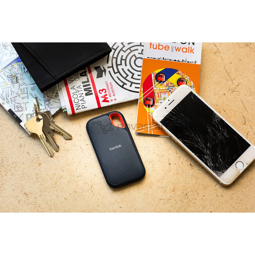 Išorinis kietasis diskas SSD Sandisk Extreme Portable V2 500GB, USB 3.2