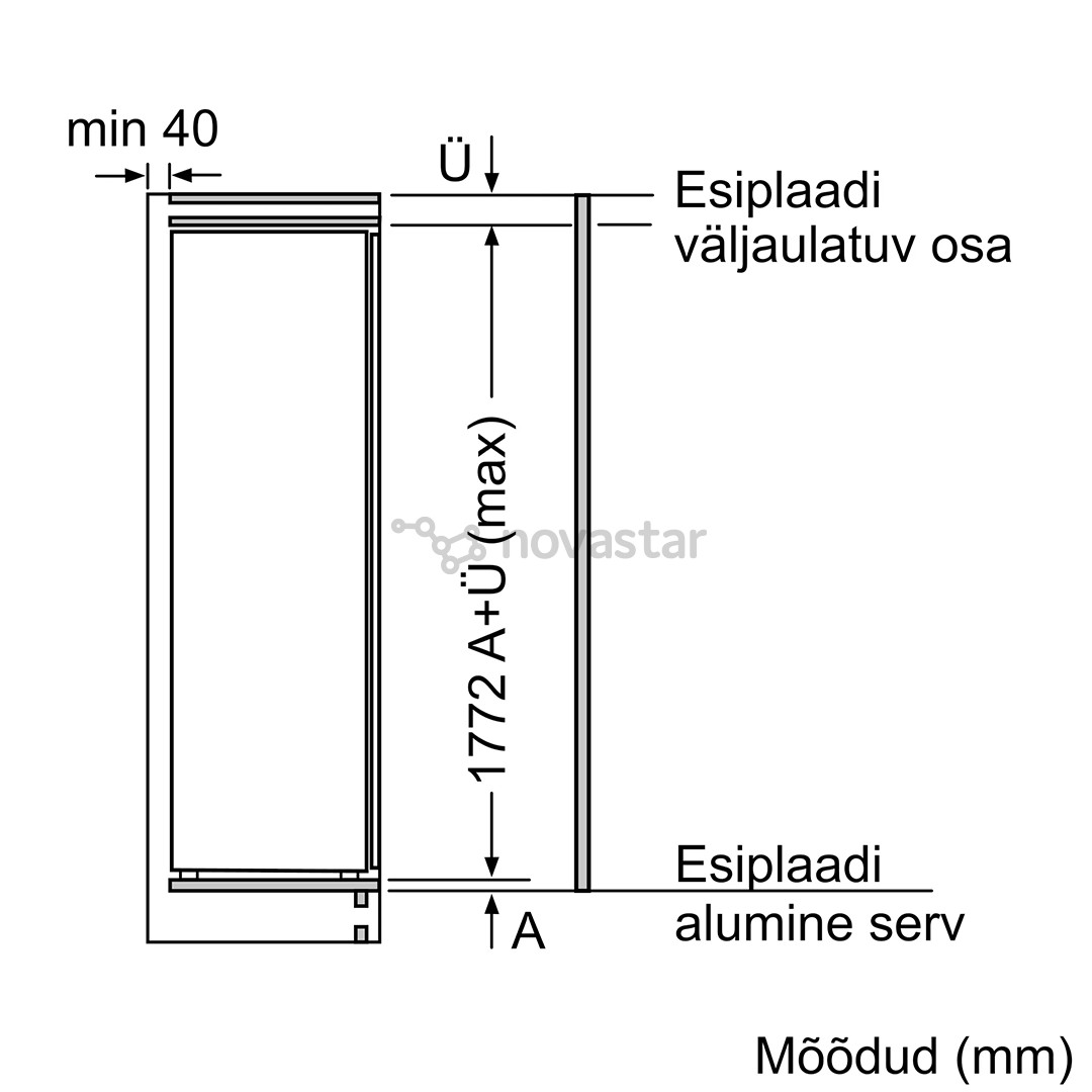 Šaldytuvas Bosch KIR81VFF0